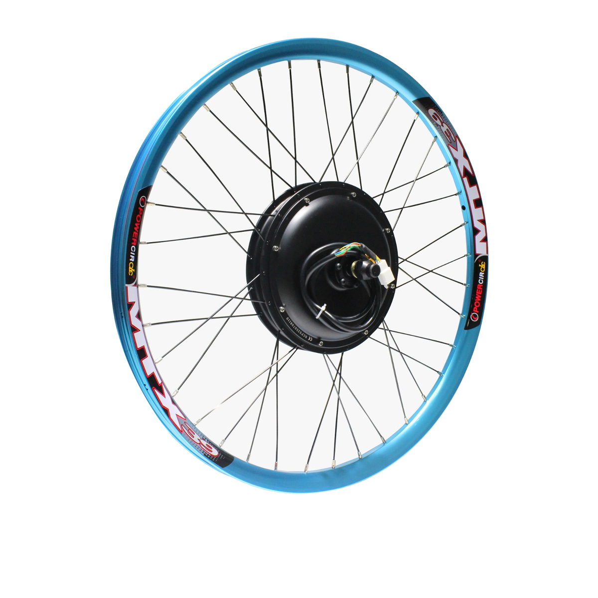 Blue 3000w 27.5" 29" Ebike Conversion Kit With Matching Front Wheel