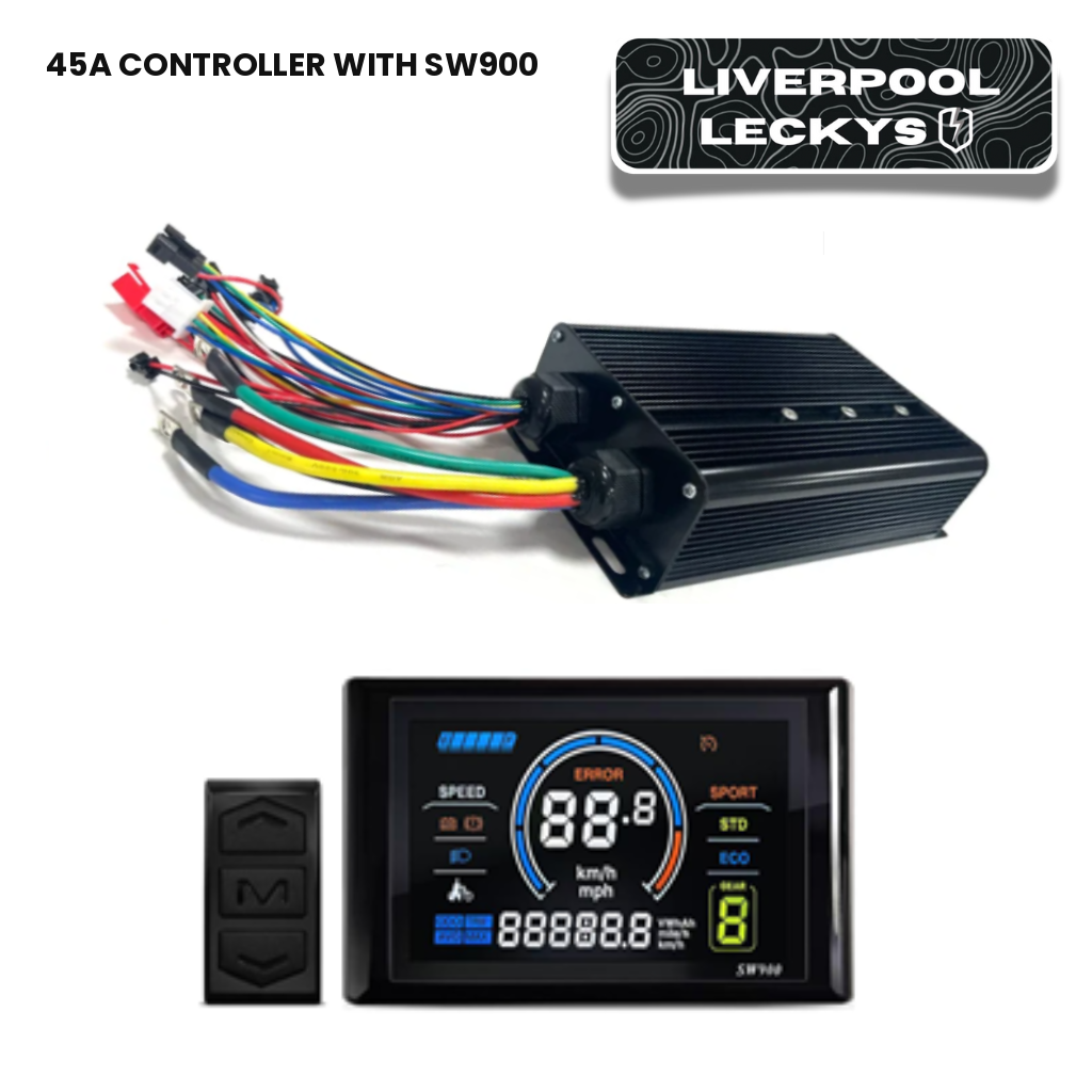 45A Sinewave Ebike Controller With Sw900 Display