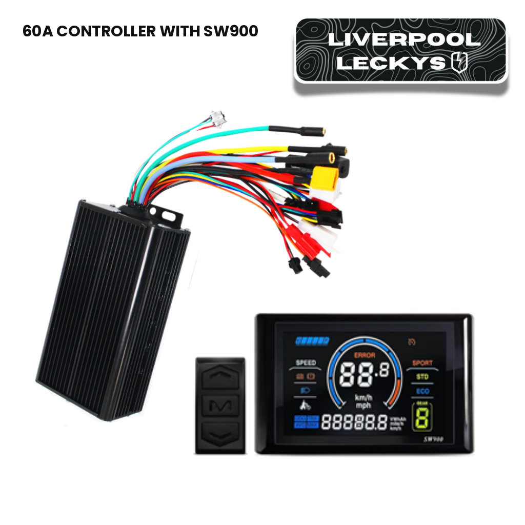 60A Sinewave Ebike Controller With Sw900 Display