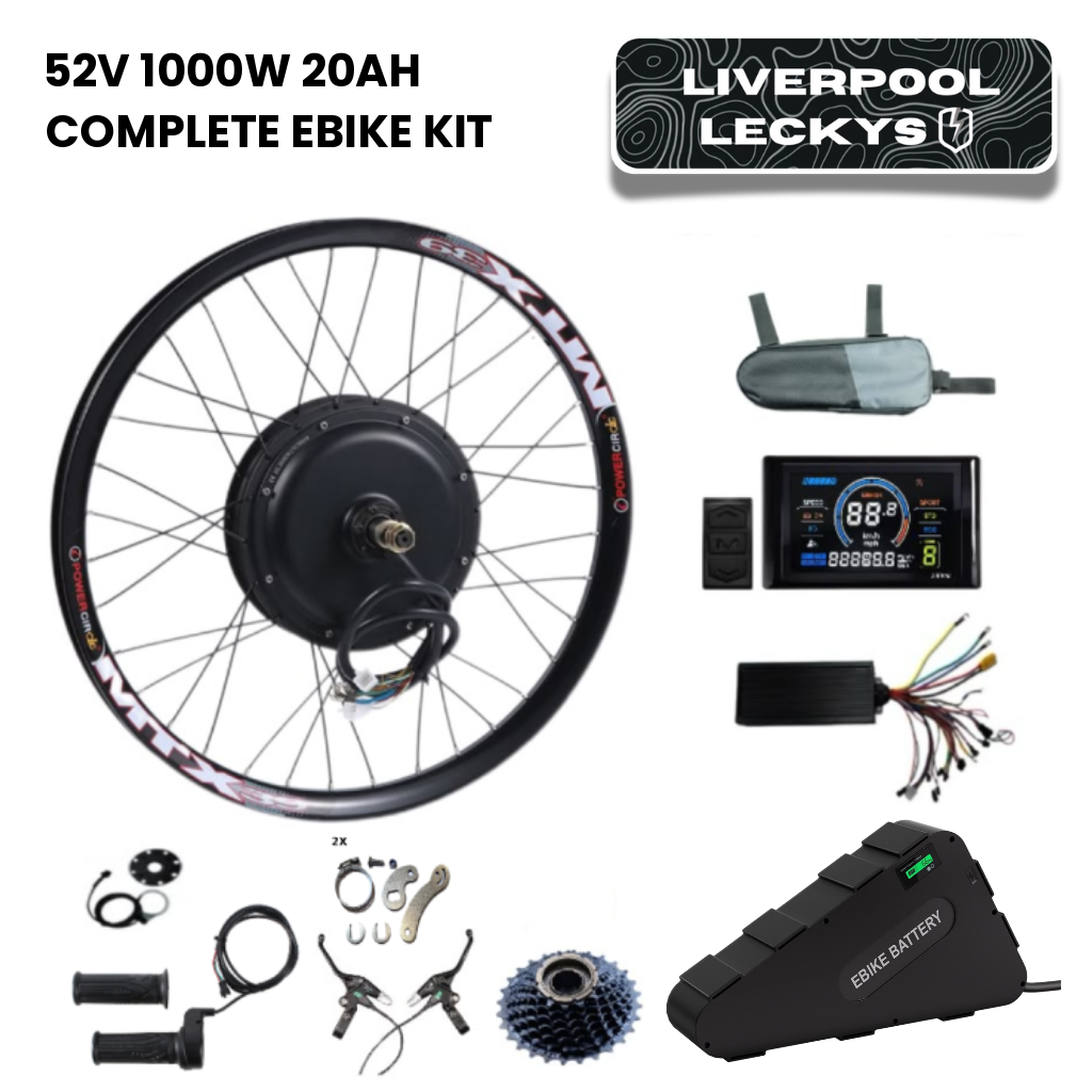 52v 1000W 20ah Complete Ebike Kit