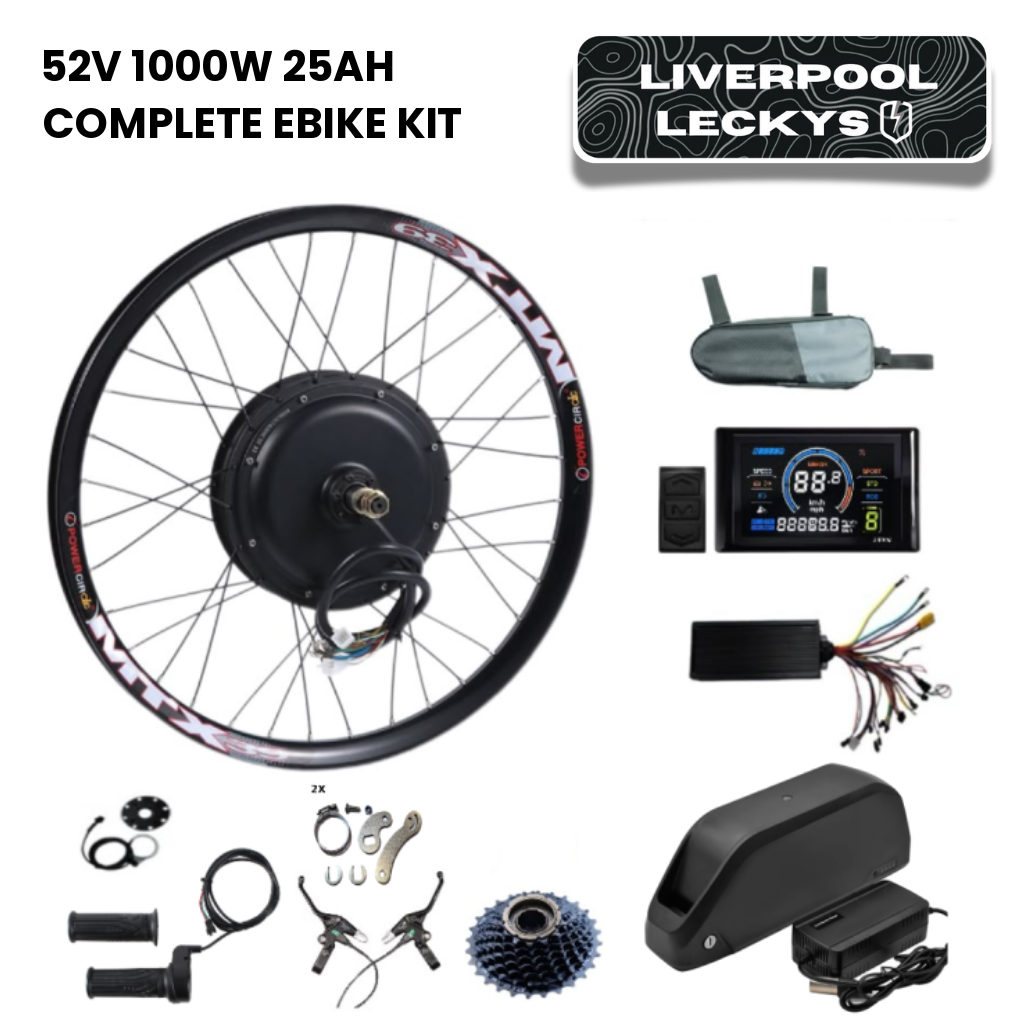 52v 1000W 25ah Complete Ebike Kit